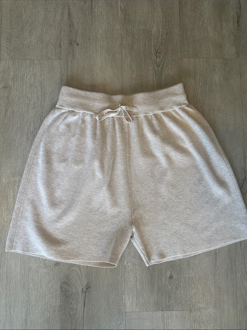J. Crew Light Khaki Drawstring Sweater Lounge Shorts Size XS